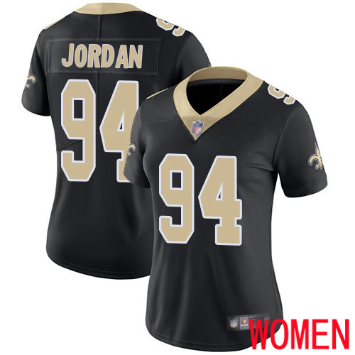 New Orleans Saints Limited Black Women Cameron Jordan Home Jersey NFL Football 94 Vapor Untouchable Jersey